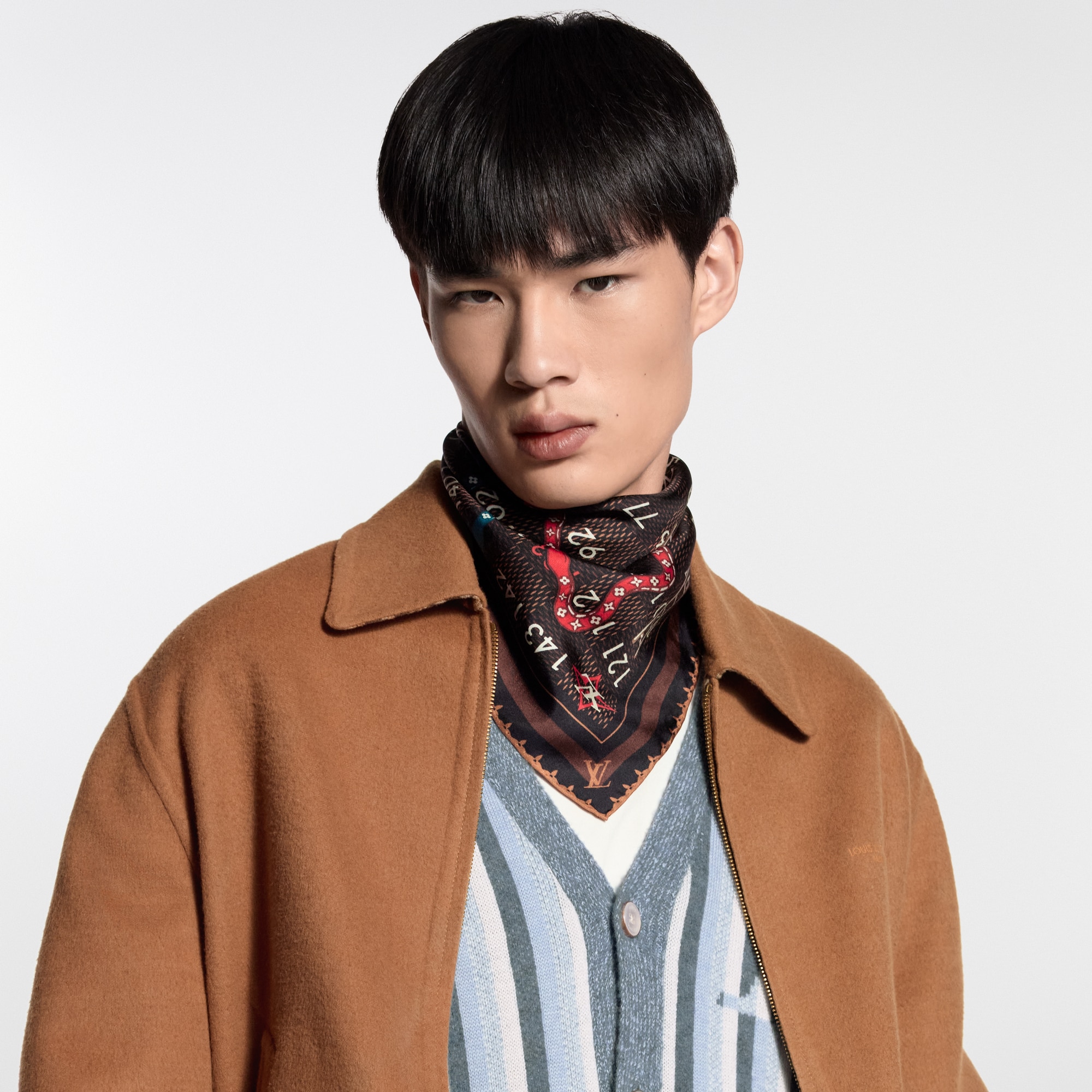 ご確認用 ☆LOUIS VUITTON バンダナ/スカーフ ヴァージル×NIGO ルイ・ヴィトン「バンダナ セット LV MADE」MP3254「LV² コレクション